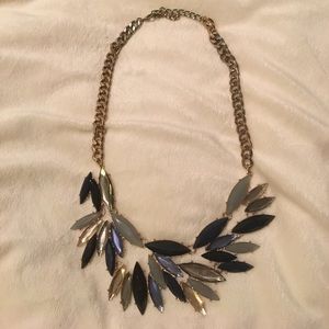 Blue and grey necklace